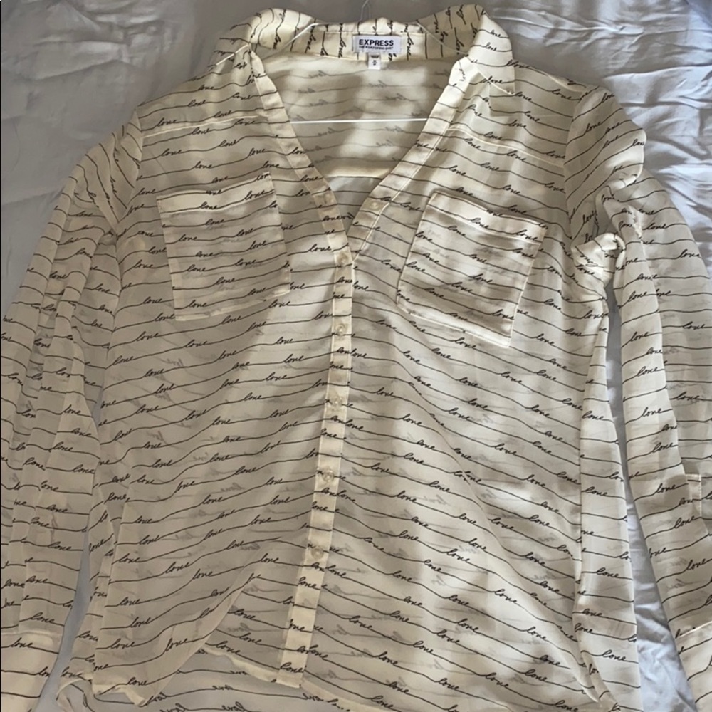 Express long sleeve button up